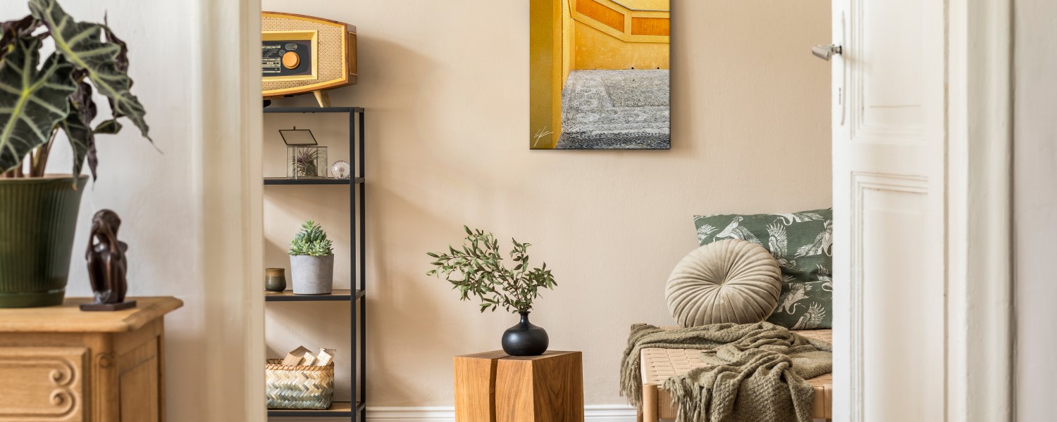 Shades of Yellow. Art Canvas. Wall Decor Art. Interior decor 11x18 Inch