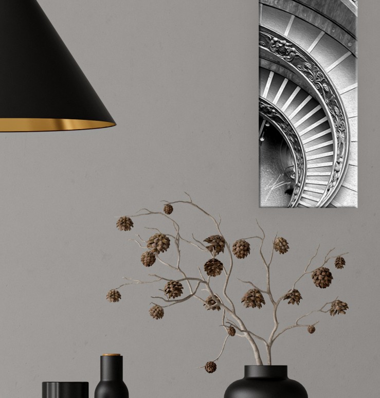 Steps Through History. Art Canvas. Wall Décor. 5X13 inch