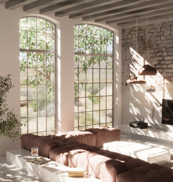 Modern Loft Living – Industrial Warmth with Contemporary Elegance