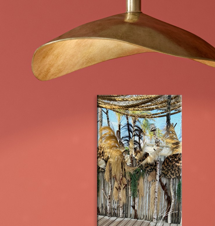 Easy Vibes.  Art Canvas. Wall Décor. 7X11 inch