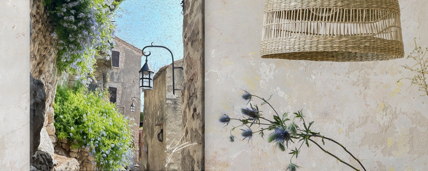 Street of Dreams. Art Canvas. Wall Décor. 15X27 inch